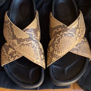 CELINE snake skin sandals